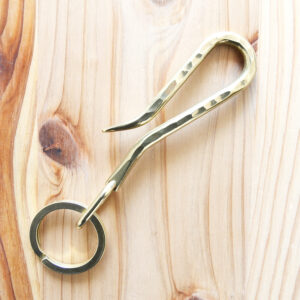 Hand-Hammered Key Hook with Flat ring